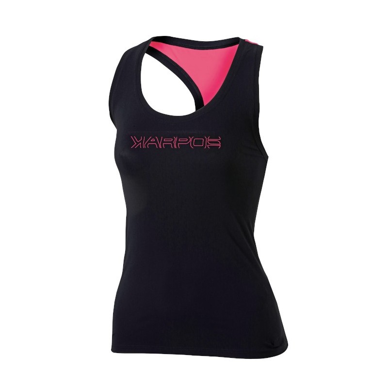 Kvinner top Karpos Quick W Top svart-pink Kvinner top Karpos Quick W Top svart-pink